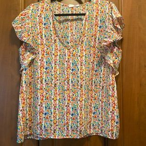 Gap floral blouse